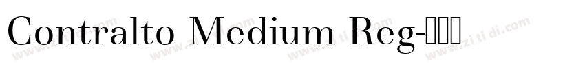 Contralto Medium Reg字体转换